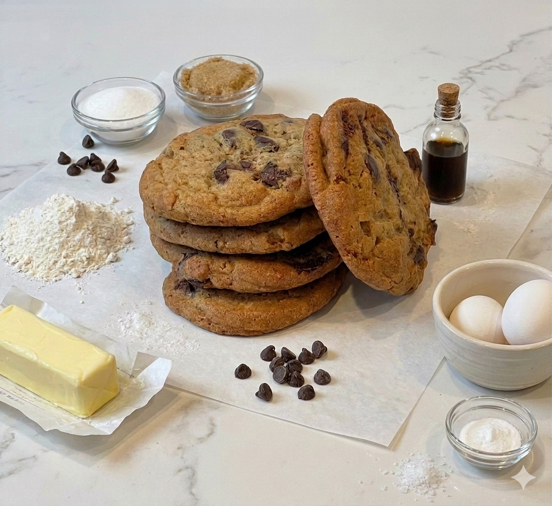 Sugar cookies and chocolate chip cookies