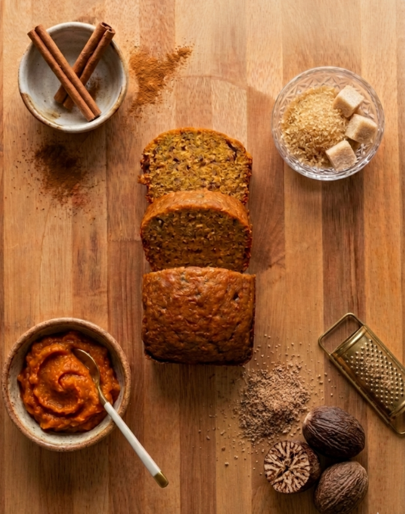 Pumpkin and banana quick breads